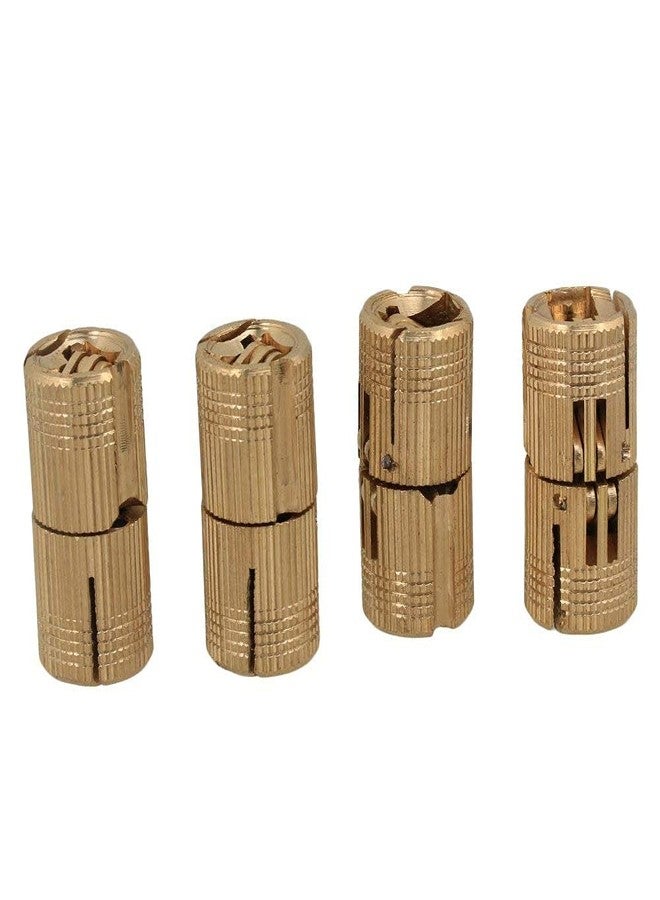 Doublelife 4PCS Copper Hidden Invisible Concealed Copper Barrel Hinge 14mm DIY for Wooden Doors, Cabinet Doors - Image 1