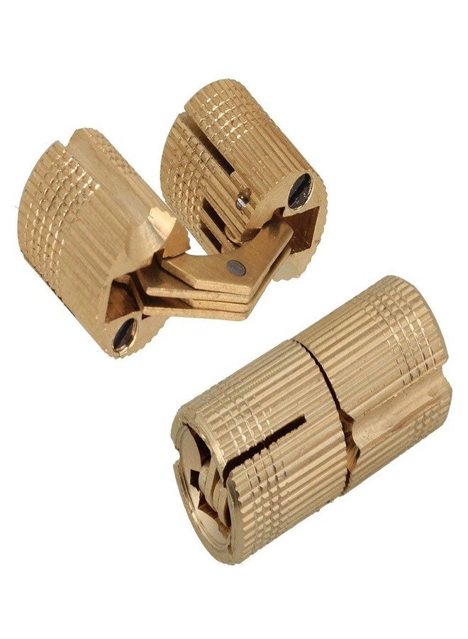 Doublelife 4PCS Copper Hidden Invisible Concealed Copper Barrel Hinge 14mm DIY for Wooden Doors, Cabinet Doors - Image 5