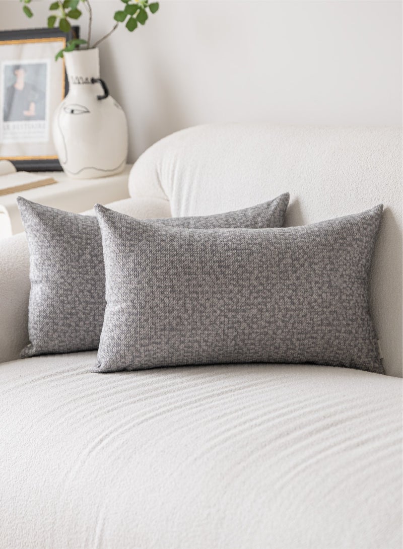 لحظة أغطية وسائد أريكة 30x50 سم لأريكة سرير وسائد زخرفية أغطية وسائد لونين قماش قطني مزدوج العيار عبوة من 2 وسائد حديثة لأريكة غرفة النوم - Image 1