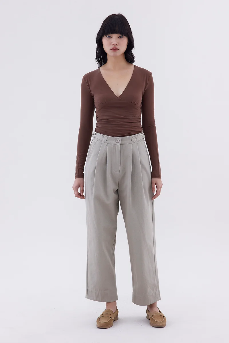 ذا اديتورز ماركت Henril High-Rise Pleated Pants