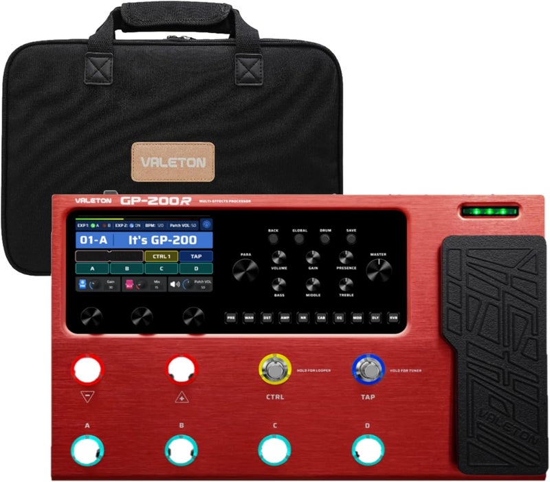 VALETON GP200R Multi Effects RED + Gig Bag Black Bundle - Image 1