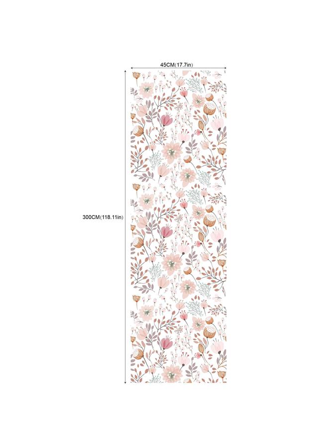 Bluejw Watercolor Flower Wallpaper Nursery Garden Mural Self-adhesive Wallpaper Background Wall Wallpaper Bedroom Porch Transformation Mural - Image 1
