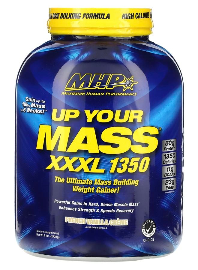 Up Your Mass XXXL 1350 French Vanilla Creme 6 lbs (2728 g)