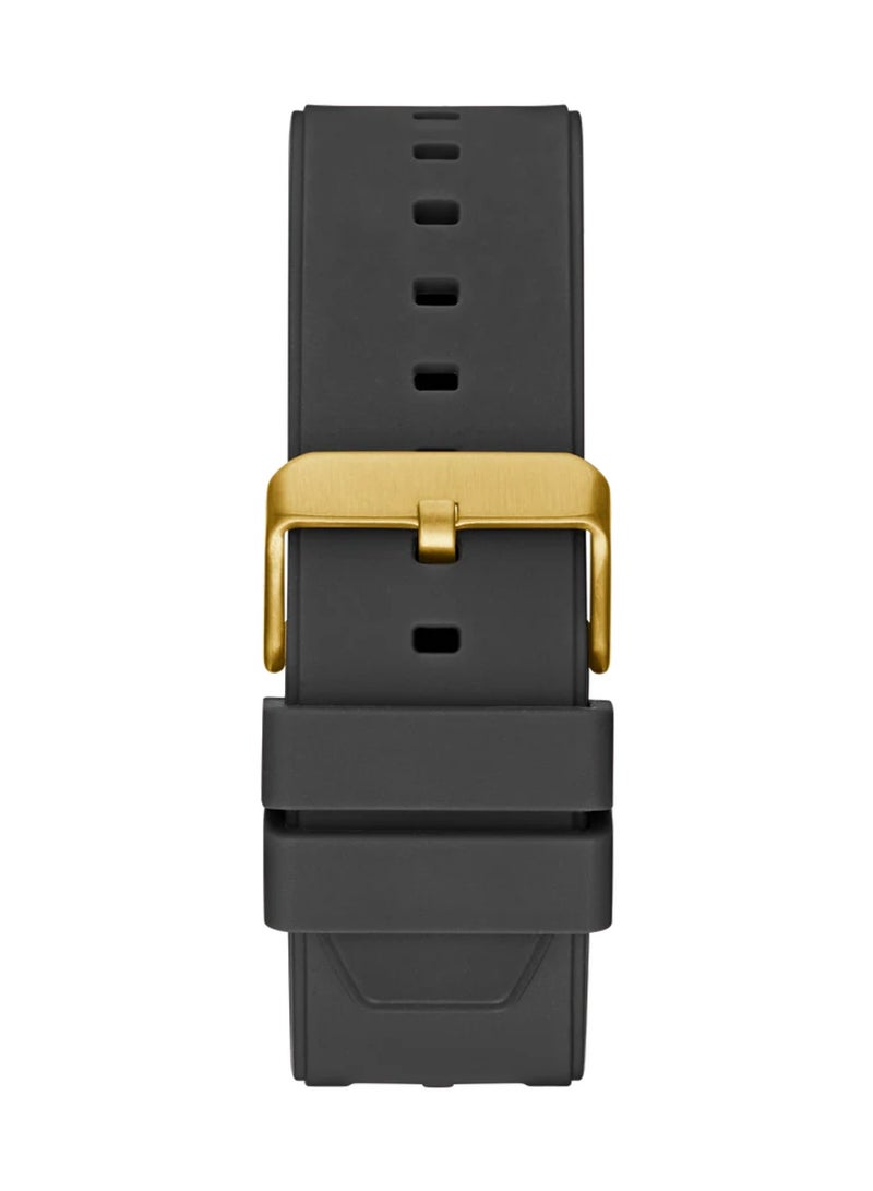 GUESS Men's Exposure Chronograph Silicone Wrist Watch GW0325G1 - 48mm - Black - Image 4