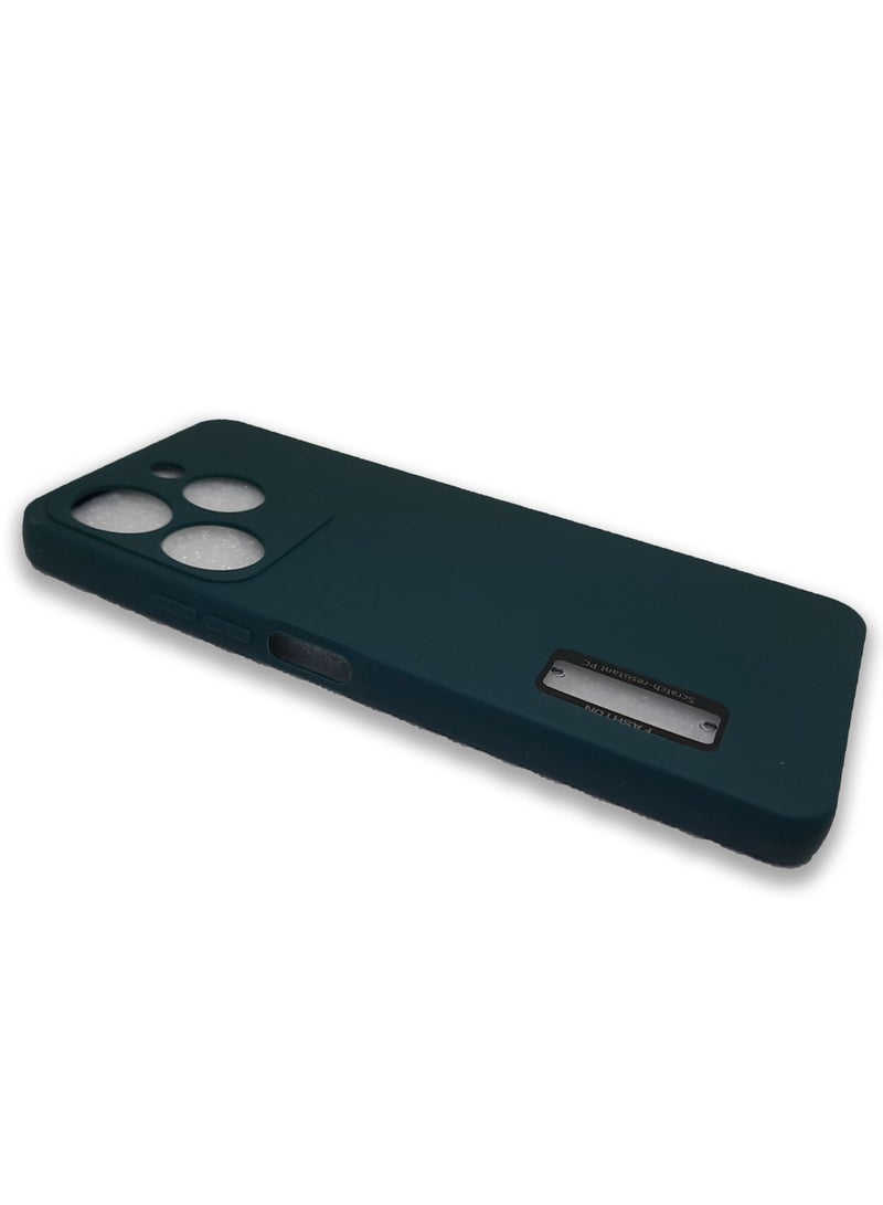 Waldic Silicone Protective Back Case Cover For Tecno Spark 10 Pro - Green  - Image 2