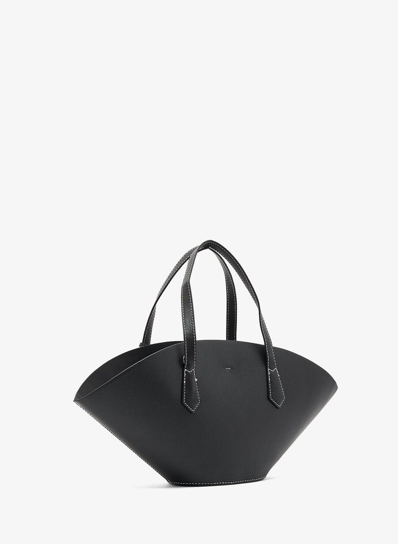 ELLA fan tote with tag detail - Image 3