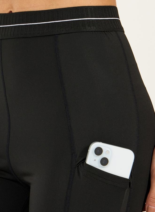 ستايلي اكتيف ليجنز بخصر مطاطي بنقشة خط واحد - Image 3