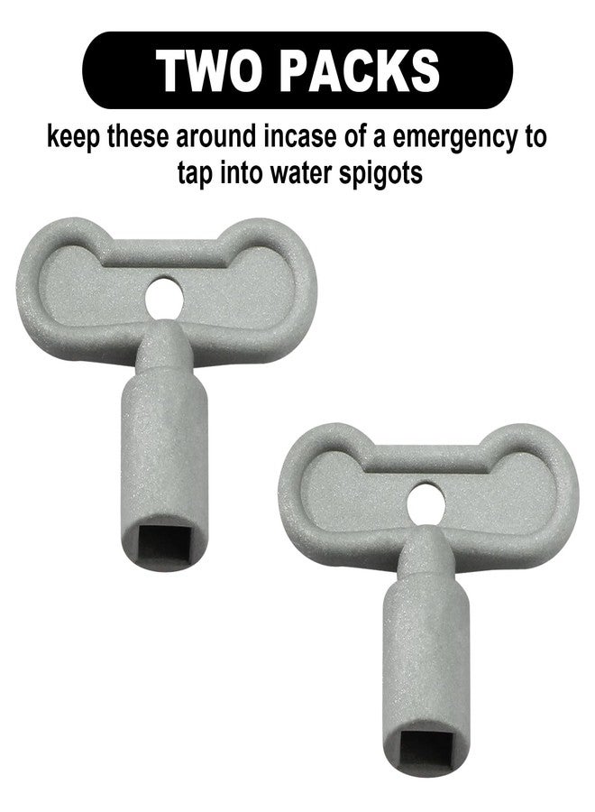 Aulpq 5/16 In Sillcock Key, Water Spigot Shut Off Outdoor Faucet Handle, Key -2 Pcs. - Image 5