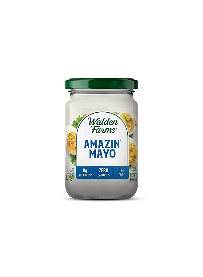 WALDEN FARMS Walden Farms Amazin Mayo Spread 12 Oz Jar, Light And Tangy Mayonnaise, 0G Net Carbs Perfect For Paleo And Keto Diets, Kosher Certified, Great For Sandwiches, Salads, Mix In With Eggs, Wraps Coleslaw  - Image 4