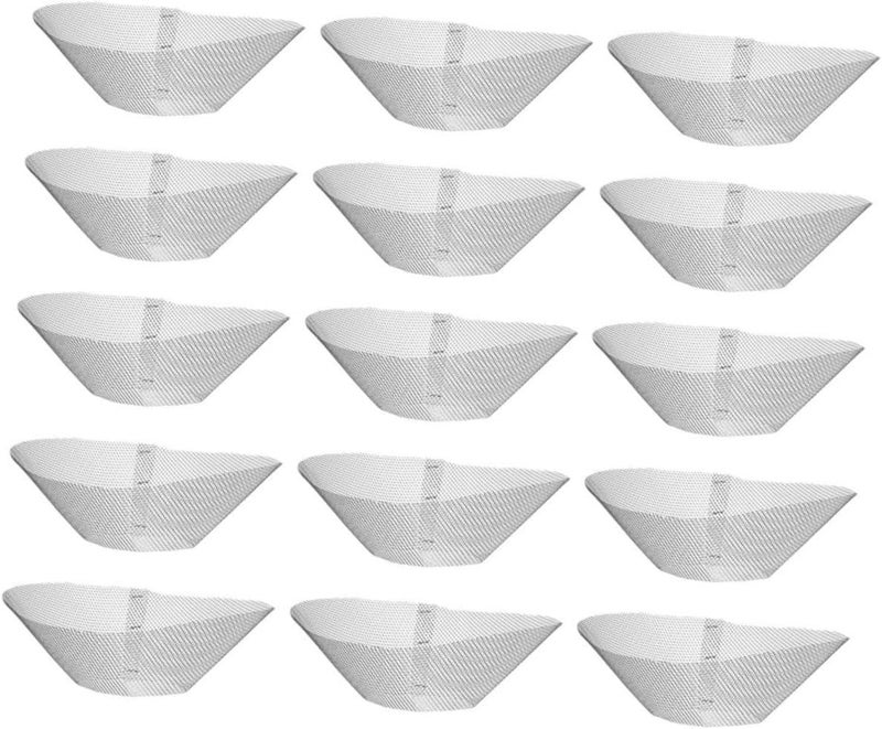 15 Pcs Stainless Steel Mesh Grease Filter 19.5x19.5x7.5 cm for Kitchen Range Hood - Image 1