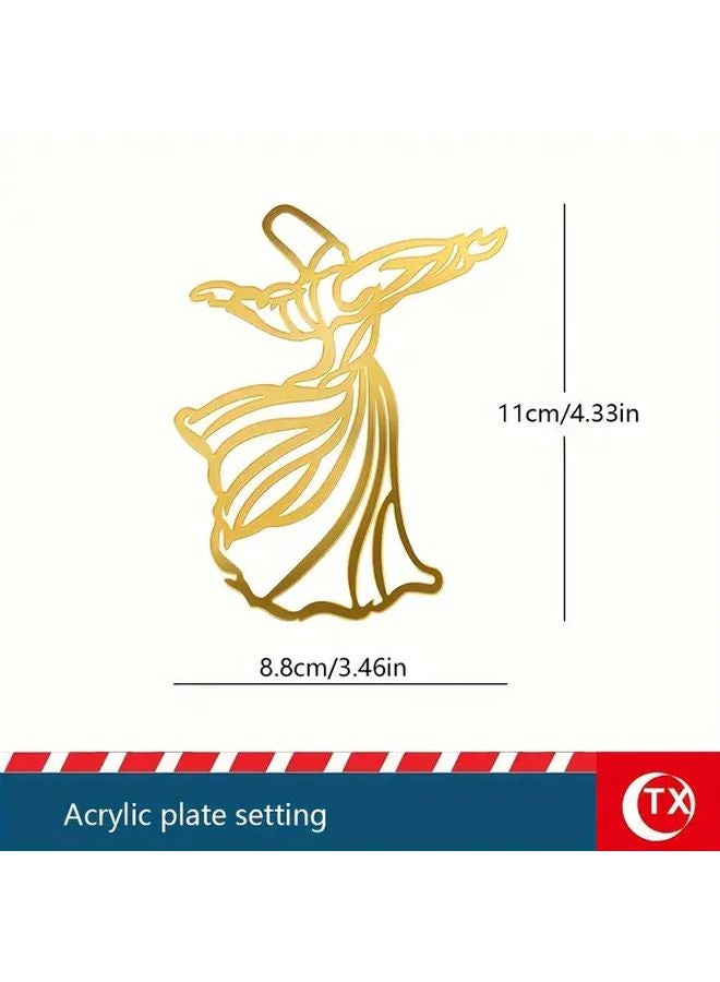 لوح زينة أكريليك ذهبي لشهر رمضان بطاقات طاولة موديل TXAD820 - Image 1