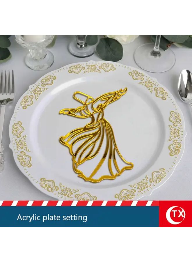 لوح زينة أكريليك ذهبي لشهر رمضان بطاقات طاولة موديل TXAD820 - Image 5