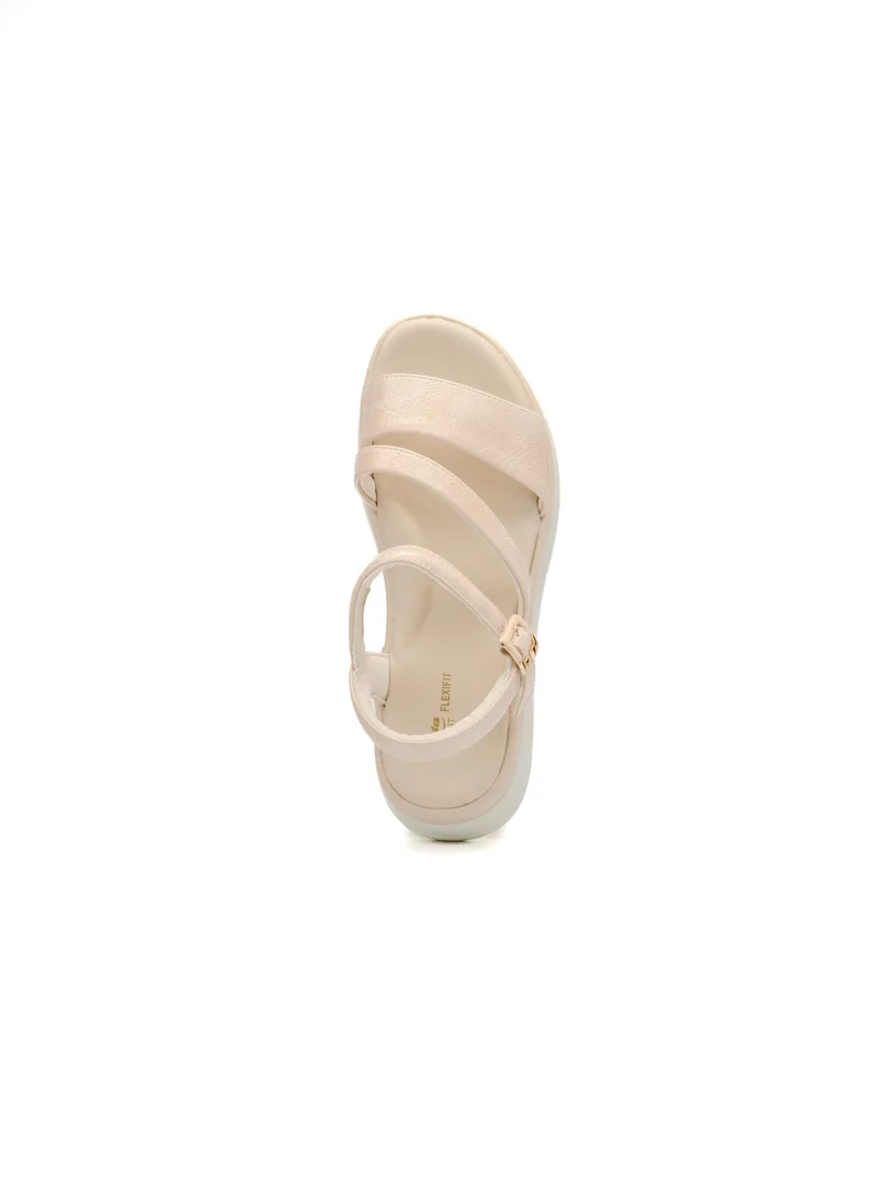 Bata Beige Casual Comfort Sandal for Women | Best Price UAE