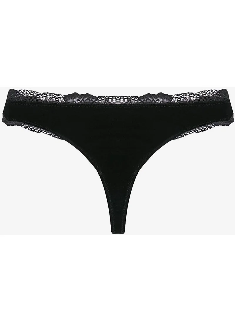 Ayyıldız Crescent 2044 Black Velvet Panties