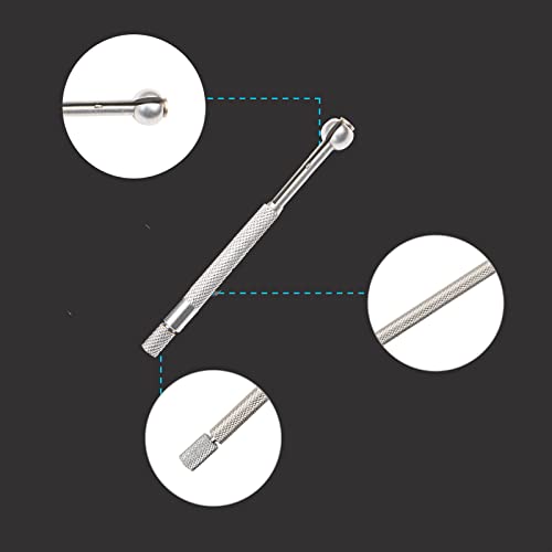 Beslands Hole Gauge Set, 1/8" to 1/2" Range, Telescoping Bore Gauge, Ball Type Small Telescopic Gage, 4 Pcs Full Round, inch/mm, High Precision (1/8" to 1/2") - Image 2