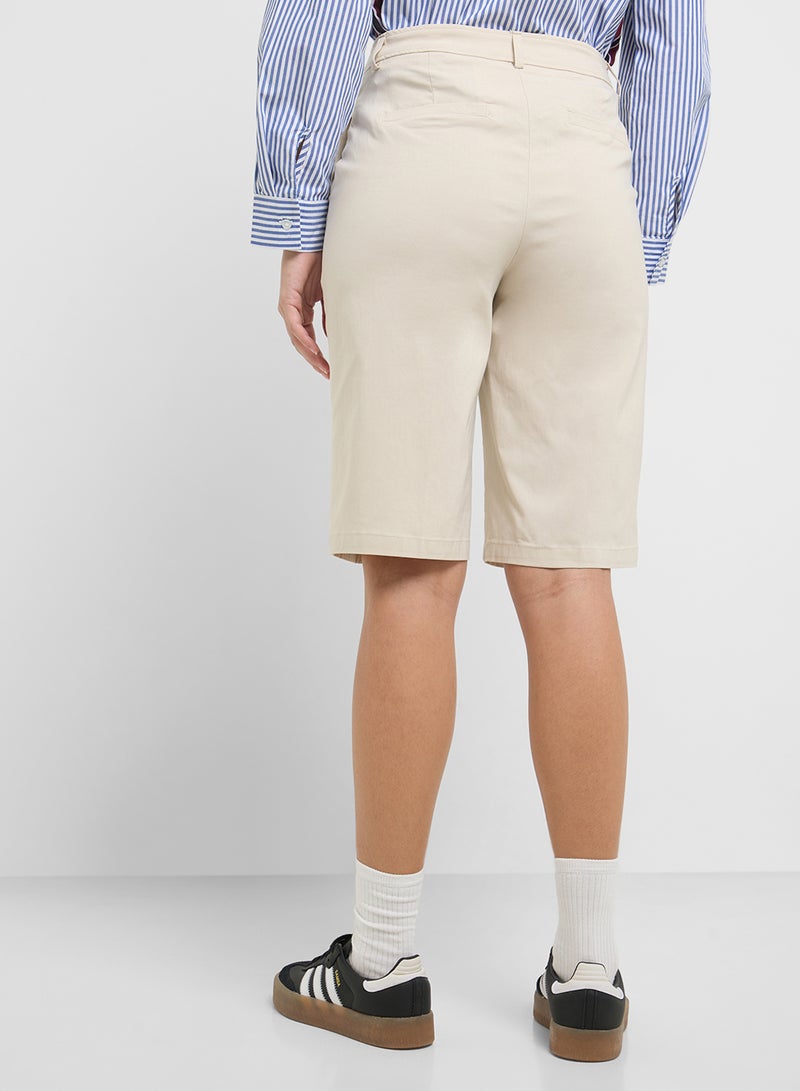 ONLY Solid Bermuda Shorts  - Image 2