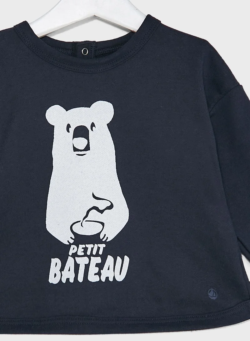 بيتي باتو Infant Graphic Print Sweatshirt