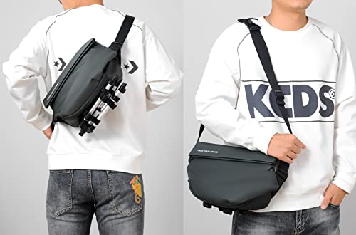 FSD.WG Classic Messenger Bag Shoulder bag Bookbag and Crossbody Bags for Men and Women - Image 2