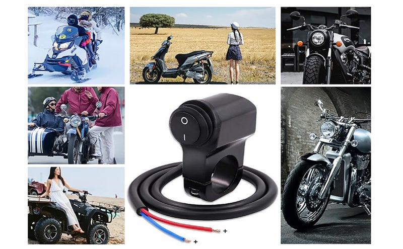 Ourbest Waterproof Solid Aluminum Alloy IP68 Toggle Switch for Motorcycle Handlebar - 12V Dirt Bike Light Switch - Image 4