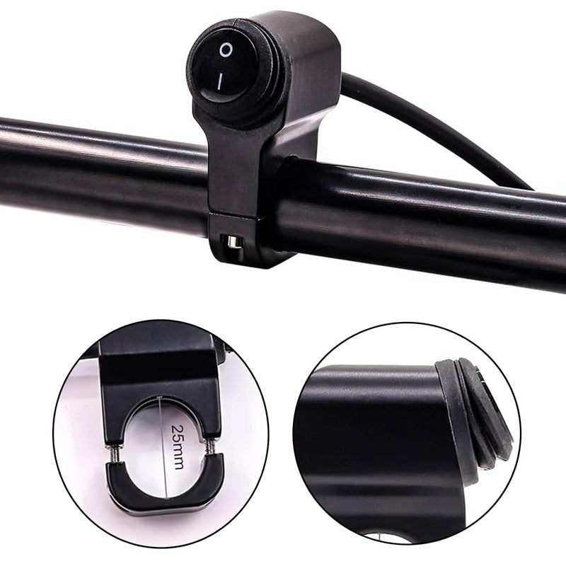 Ourbest Waterproof Solid Aluminum Alloy IP68 Toggle Switch for Motorcycle Handlebar - 12V Dirt Bike Light Switch - Image 3