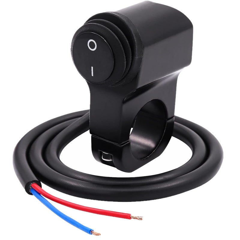 Ourbest Waterproof Solid Aluminum Alloy IP68 Toggle Switch for Motorcycle Handlebar - 12V Dirt Bike Light Switch - Image 1