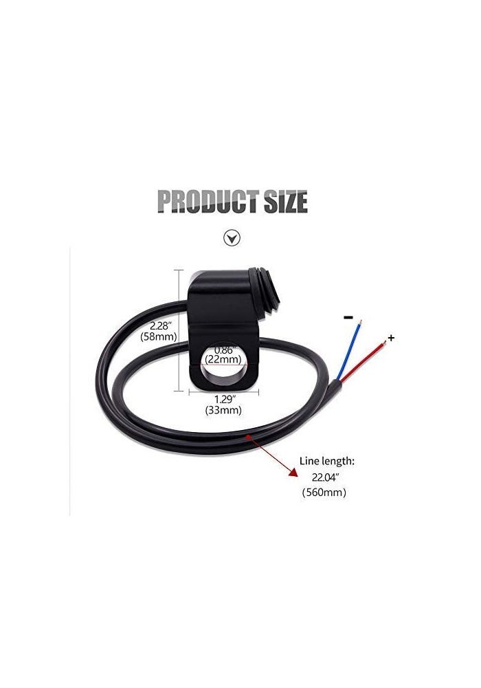 Ourbest Waterproof Solid Aluminum Alloy IP68 Toggle Switch for Motorcycle Handlebar - 12V Dirt Bike Light Switch - Image 5