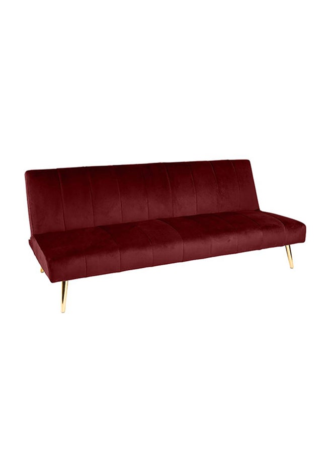 In-House Celine | 3-Seater Sofabed 2 In 1 Upholstered In Linen25x168x92 cm  - Burgundy - Image 2