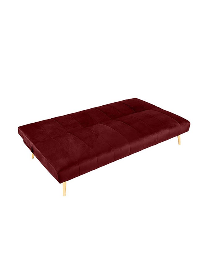In-House Celine | 3-Seater Sofabed 2 In 1 Upholstered In Linen25x168x92 cm  - Burgundy - Image 3