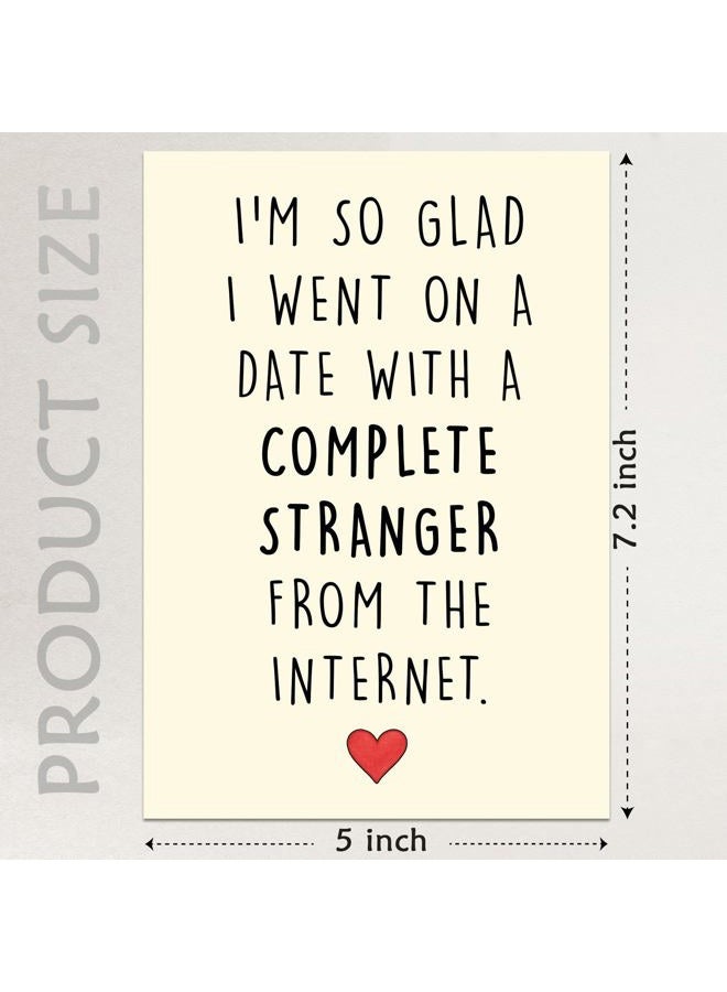 Cheerin Funny Valentines Day Card with Envelopes - Humorous Cards for Him and Her - Anniversary Card for Husband, Wife, Fiance, Boyfriend and Girlfriend - Hilarious Birthday Gift 5x7 Inch - Image 3