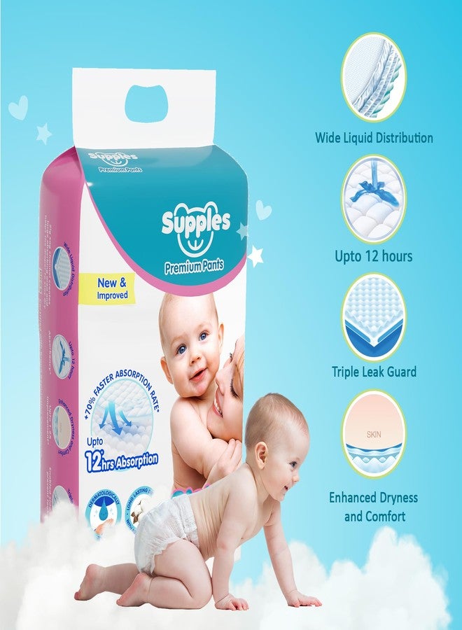 Supples Amazon Brand - Supples Premium Baby Diaper Pants | 11 Baby Diapers | XL | 12-17 Kg | 12 Hrs Absorption | Cushiony Cotton Soft Fabric | Phthalates-Free | Triple Leak Guard - Image 3
