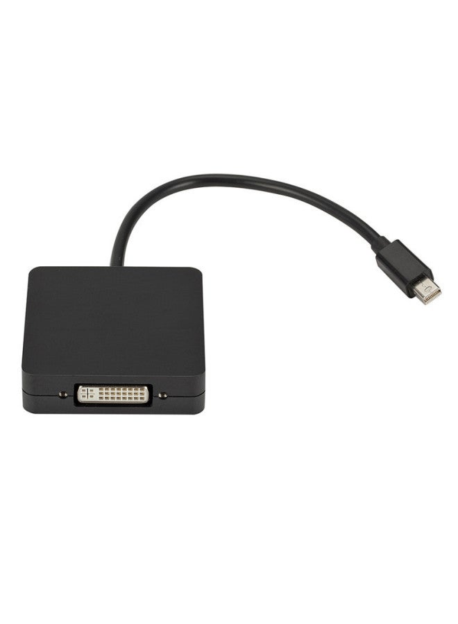 Minidp Converter DP To HDMI VGA DVI Three-in-one Mini DP To Hdmi Vga Dvi-Color:Black - Image 1