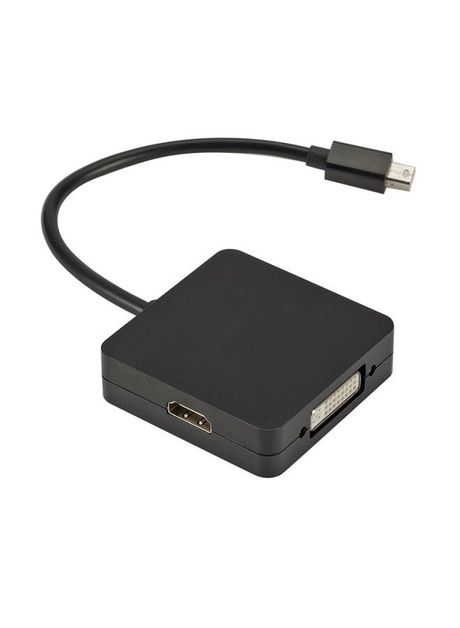 Minidp Converter DP To HDMI VGA DVI Three-in-one Mini DP To Hdmi Vga Dvi-Color:Black - Image 3