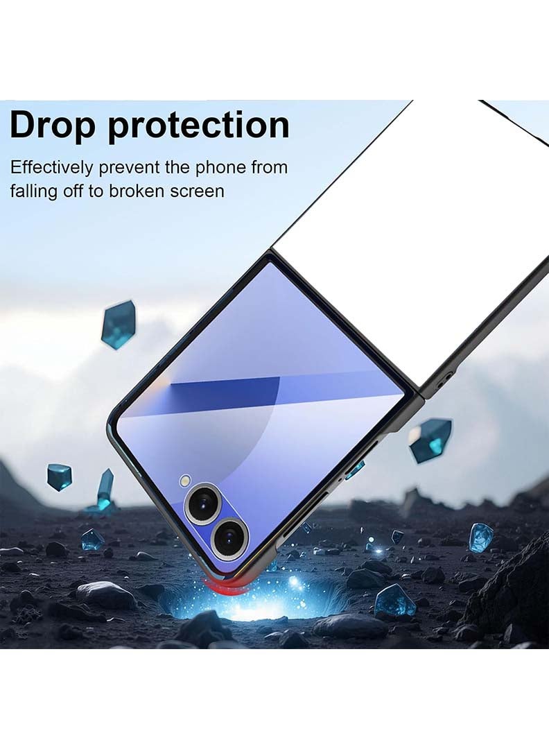 Theodor Case Compatible with Samsung Galaxy Z Flip 7 - 6.9 Inch Protection Shockproof Bumper Cover Butterfly Girl - Image 5