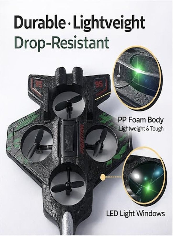 ocvito Feature-Focused Fighter Jet Remote Control Toy for Kids, 2.4GHz EPP Foam rc Plane with 2 Batteries. (Green) - Image 4