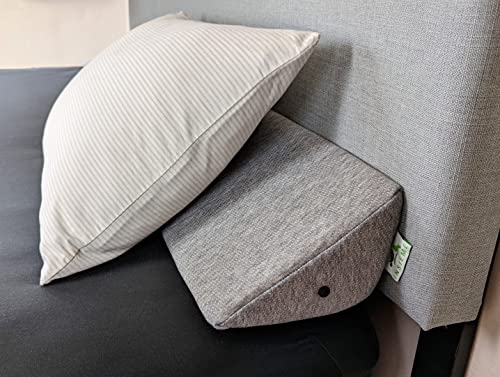 Insieme Insieme King Size Bed Wedge Pillow for Headboard Gap Gray  Long Triangular Pillow WedgeBed Gap FillerBolster Pillow for Pillow Support  Covering Cracks Between BedHeadboardWall 76x8x6 inch 