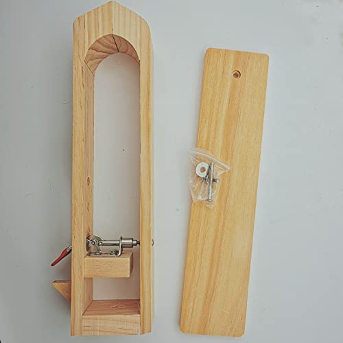 LYFJXX حصان جلد LYFJXX مع خياطة، مشبك طاولة خشبي لحرفية الجلد DIY - Image 2