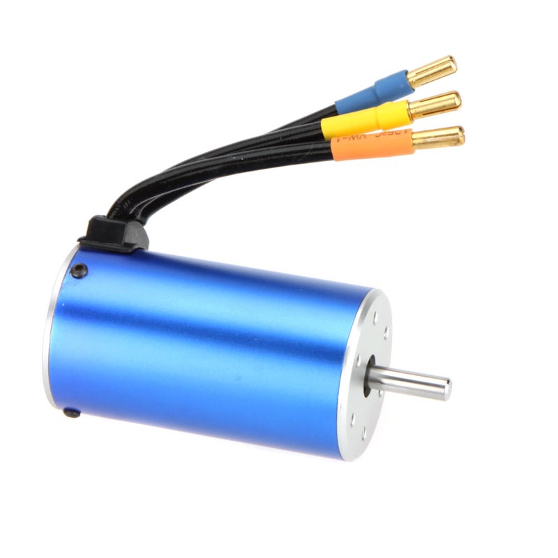 3665 4 Poles 3100KV Brushless Motor For RC Car Boat 9.5 x 6.3 x 8cm - Image 4