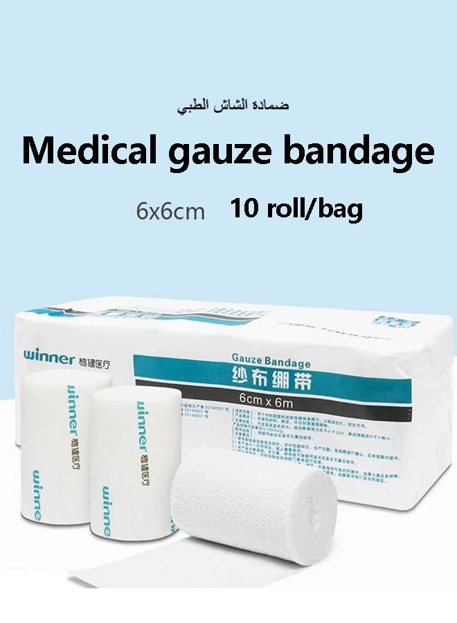 Premium Gauze Rolls Breathable Rolled Gauze Individually Wrapped Bonus Tape First Aid Conforming Gauze Wrap Roll for Wounds working  principle - Image 2