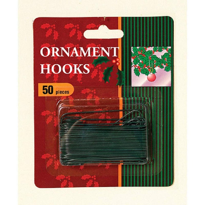 25 Green Ornament Hooks pack OF 50
