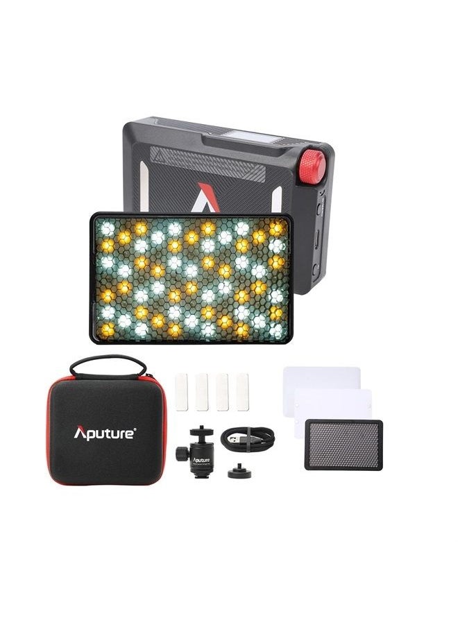 Aputure MC Pro RGBWW LED On Camera Video Light, Temperature 2000K-10000K Support Magnetic Attraction IP65 Protection 15 Built-in Light Effects and App Control  - Image 1