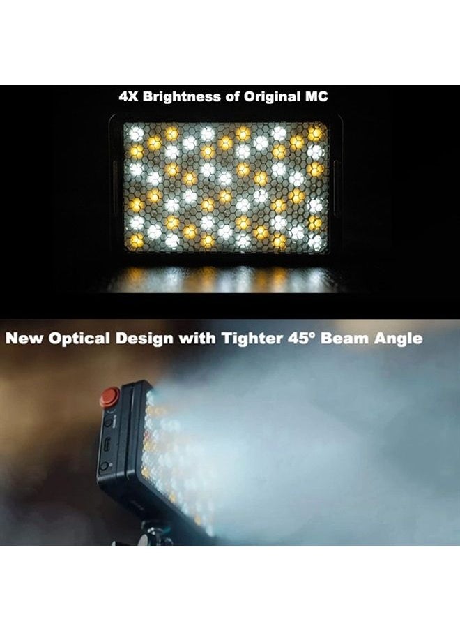 Aputure MC Pro RGBWW LED On Camera Video Light, Temperature 2000K-10000K Support Magnetic Attraction IP65 Protection 15 Built-in Light Effects and App Control  - Image 2