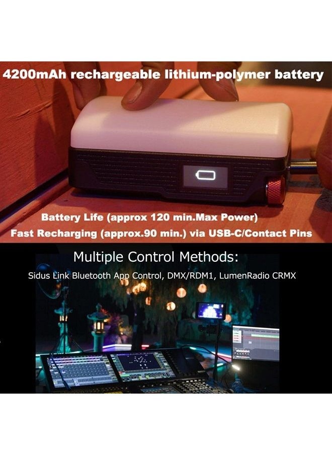 Aputure - MC Pro RGBWW LED On Camera Video Light, Temperature 2000K-10000K Support Magnetic Attraction IP65 Protection 15 Built-in Light Effects and App Control - Image 1