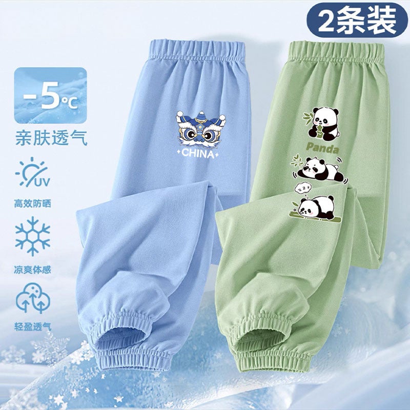 Boys Anti-Mosquito Pants Children'S Summer Sports Pants Boys Cotton Trousers Big Children'S Summer Thin Pants - Image 2