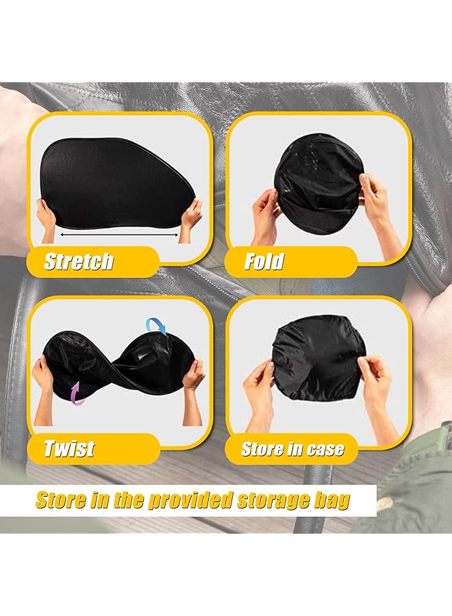 ZONETECH Zone Tech Side Window Cling On Sun Shades 2 Pack Mesh Car Pop Up Non Suction Cups Needed Sunshade Protects Kids Baby And Pets From Sun Glare And Uv Rays Perfect For Car Van Suv - Image 5