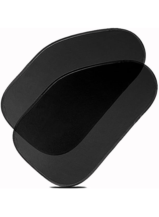 ZONETECH Zone Tech Side Window Cling On Sun Shades 2 Pack Mesh Car Pop Up Non Suction Cups Needed Sunshade Protects Kids Baby And Pets From Sun Glare And Uv Rays Perfect For Car Van Suv - Image 1