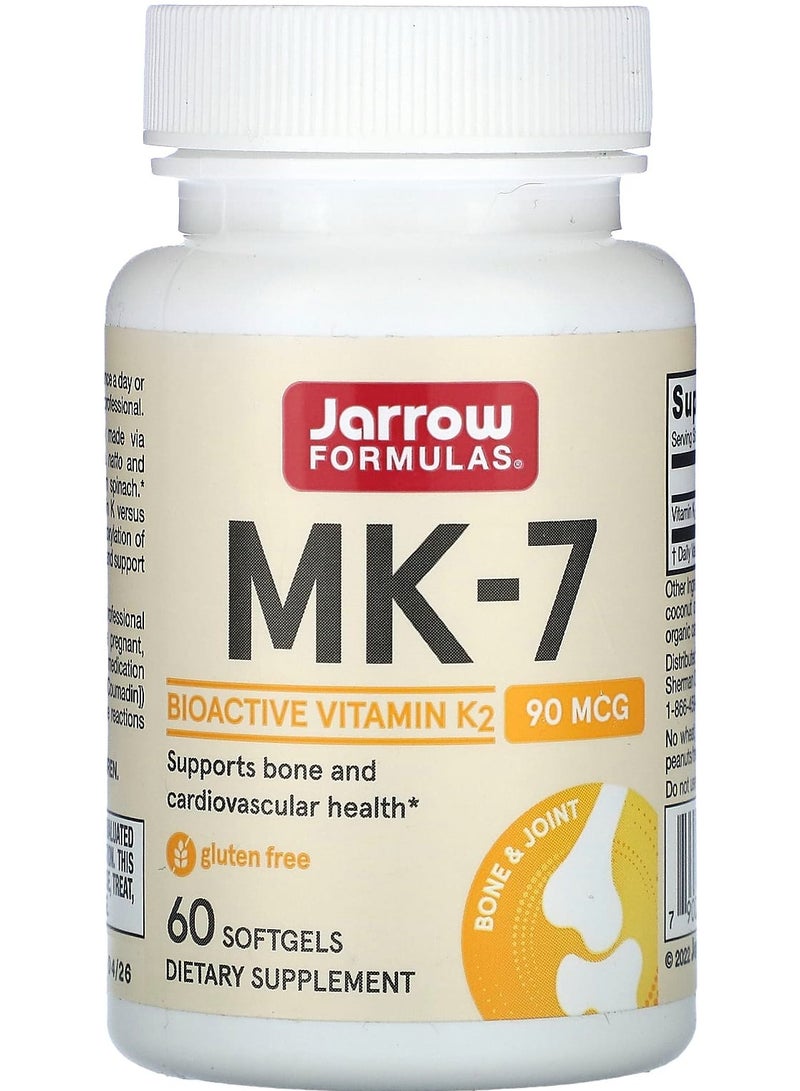 jarrow formulas MK-7, 90 mcg, 60 Softgels