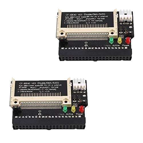 Ximimark 2Pcs Compact Flash CF Card to 3.5 Female 40 Pin IDE Hard Drive Bootable Adapter Converter Module - Image 1