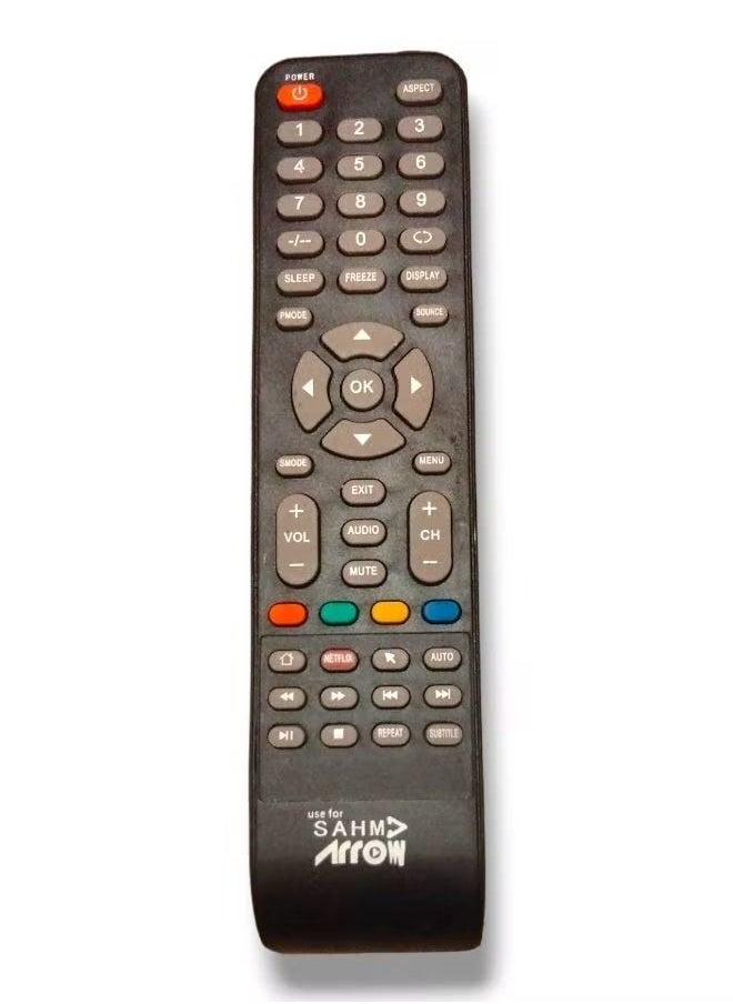 IAF - Replacement Remote Control For ARROW TV LCD LED - SAHM TV LCD LED Remote Black - Image 1