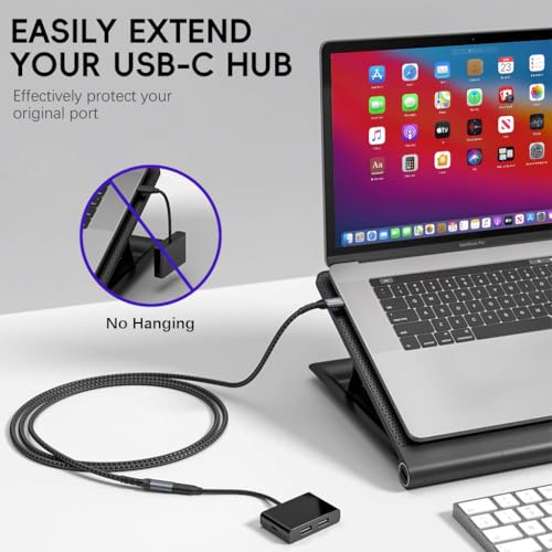 Verilux® USB C Extension Cable 5M/16.4Ft, PD 20W Type C Male to Female Support Fast Charging, Type C Cable Fast Charging Compatible for iPhone 17/17 Pro/17 Pro Max/16/15, MacBook, iPad - Image 2