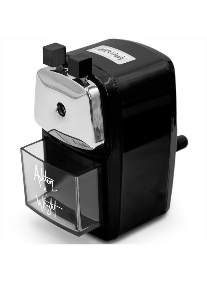 Ashton and Wright Mechanical Desktop Pencil Sharpener - Black - Image 1